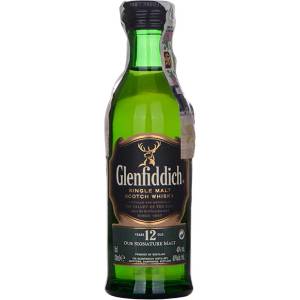Glenfiddich 12 YO - малцово шотландско уиски 50ml 50 ml