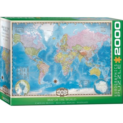 Eurographics Mapa světa 2000 dielov