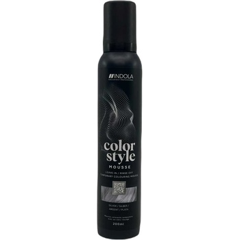 Indola Color Style Mousse 200 ml полутрайна боя Silver