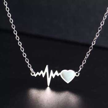 Meganflo Медальон стомана - Ритъм Silver