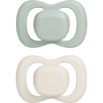 B. Box Silicone 0-6m биберон Sage/Vanilla 2 бр