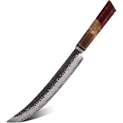 IZMAEL Damaškový kuchynský nôž Airi Slicer/Červená 24.5 cm