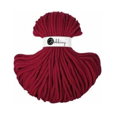 Bobbiny Premium 5 mm Red Velvet – bavlněná šňůra 100 m | Macramé a háčkování