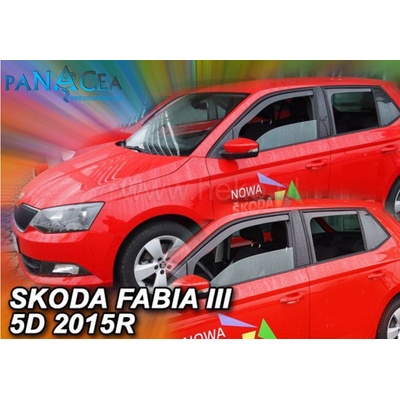 Deflektory Heko Škoda Fabia III HTB, Combi 2014 (+zadné v tvare L)