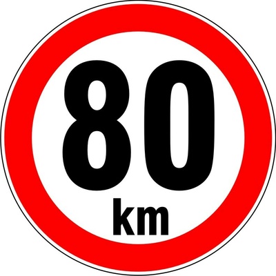 RAFO Reflexní samolepka Nejvyšší rychlost 10 - 300 km, průměr 15 cm Varianta: 80