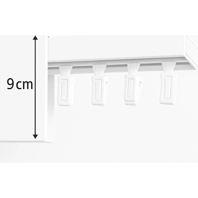 Rolmeister Stropní kolejnička s krytem 9 cm Bílá Jednodrážková 700 cm