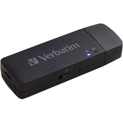Verbatim Четец за карти Verbatim 49160 Media Share, USB, MicroSD, Черен (Verbatim 49160)