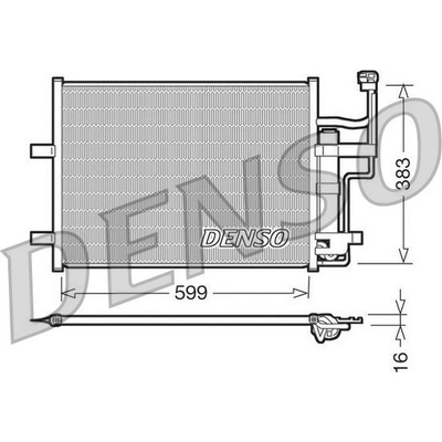 Kondenzátor, klimatizace DENSO DCN44003
