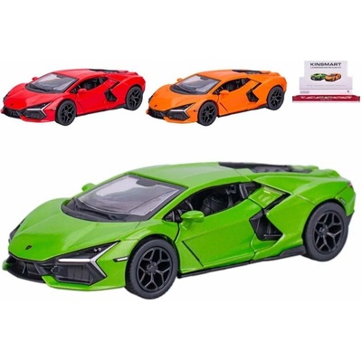 Kinsmart Lamborghini Revuelto kov 12 5cm zpětný chod 3barvy 1:38
