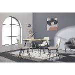 Bogdan Furniture Europe Трапезна маса philip натурално/черно