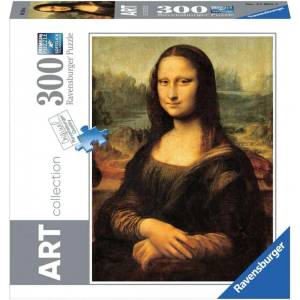 Ravensburger Пъзел Ravensburger от 300 части - Леонардо Да Винчи: Мона Лиза (7014005)