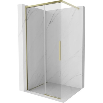 Mexen Rox душ преграда Walk-in 105 x 200 cm, прозрачна 8 mm, златна - 8C2-105-003-50-00 (8C2-105-003-50-00)