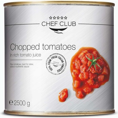 Chef Club Chopped Tomatoes Krájená rajčata v tomatové šťávě 2,5 kg