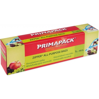 Primapack Zipper víceúčelové sáčky 1l 15 ks