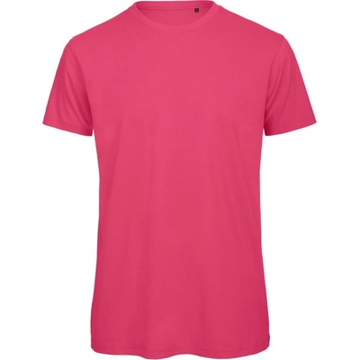 B&C tričko Inspire T medium fit z bio bavlny krátký rukáv pánské fuchsia