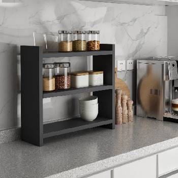 ASIR GROUP Кухненски рафт COSMIC 44x10 см антрацит (AS1895)