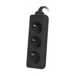 Lanberg 3 slots PL 1.5m black