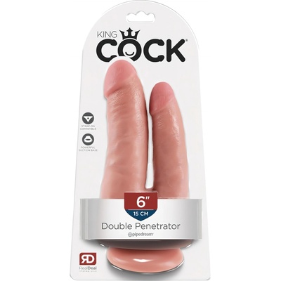 King Cock Double Penetrator - реалистично двойно дилдо (естествено)