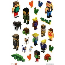 Topgal Stickers samolepky Minecraft 24056