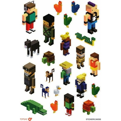 Topgal Stickers samolepky Minecraft 24056
