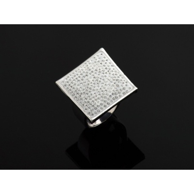 Auren se Swarovski Elements čtverec Bílý 1939 1500