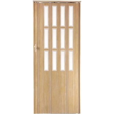 STANDOM Shrnovací dveře prosklené ST13 Jasan 100 cm