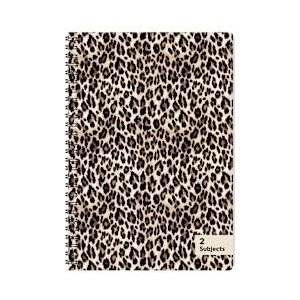Sentio Тетрадка със спирала B5, 70 листа, 2 теми, Leopard