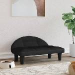 vidaXL Кучешко легло черно 70x52x30 см кадифе (171942)