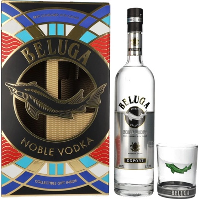 Beluga Noble Rocks 40% 0,7 l (dárkové balení 1 sklenice)