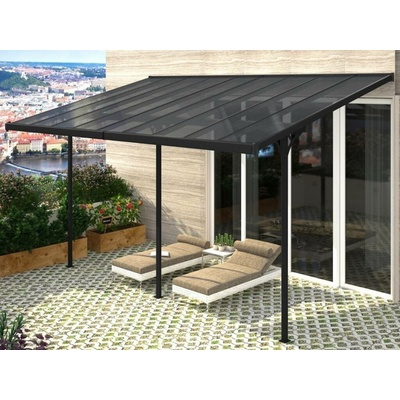 Rojaplast BRUCE J pergola - ŠEDÝ polykarbonát – Sleviste.cz