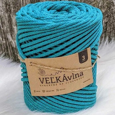 Velká vlna Špagát 3mm Tyrkysová
