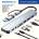 Wowssyo Aluminium 582066 , USB-C-A Multiport, 5Gbps, 8-port (582066)