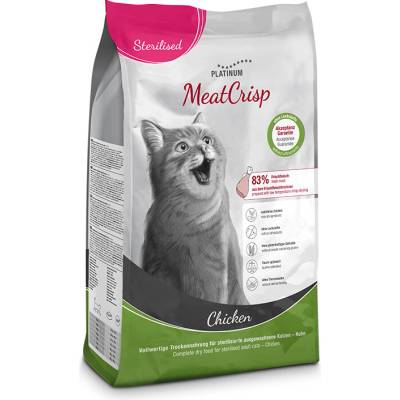 Platinum MeatCrisp Sterilised Chicken - Kuracie pre kastrované mačky 1,5 kg