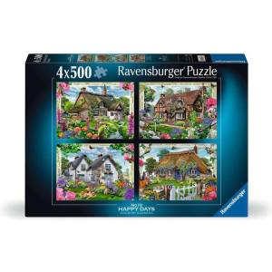 Ravensburger - Puzzle 4x500 Happy Days Collection No. 10 Country Gardens - 500 piese