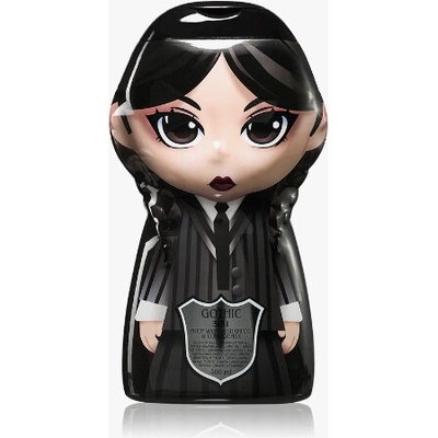 Wednesday Gothic Cursed šampón, kondicionér a sprchový gél 3 v 1 pre deti 400 ml