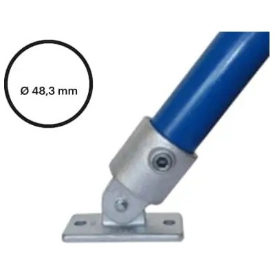 Konstrukční fitinka, spojka ocelových trubek pr. 48,3 mm – komplet kloubového úchytu 169-D48