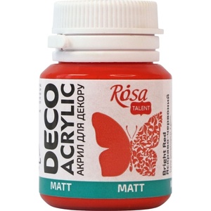 Rosa Talent АКРИЛНА боя Bright Red (20) Mat 20 ml 1 бр (20020)