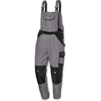 PARKSIDE PERFORMANCE Pánské pracovní kalhoty s laclem šedá/černá