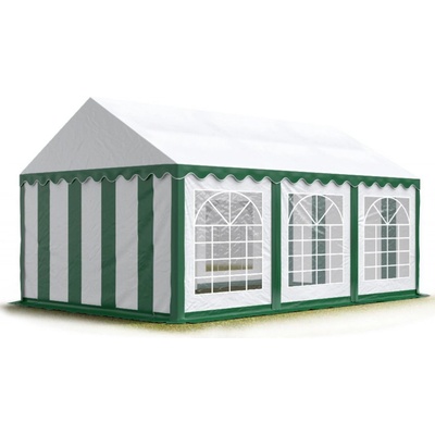 Pártystany Jičín Párty stan 4x6 m PVC Standard Ohnivzdorný Zeleno-bílá