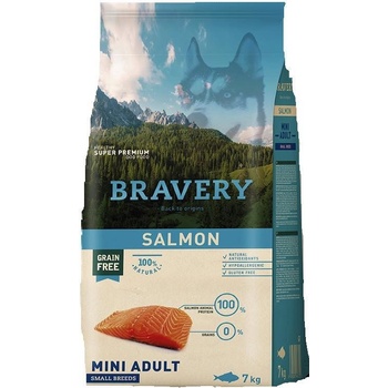 Bravery dog Adult mini Salmon 2 x 7 kg