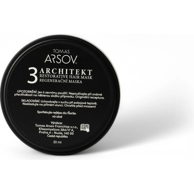 Tomas Arsov ARCHITEKT Regeneračná maska pre poškodené vlasy 50 ml