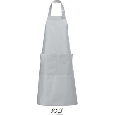 Sol's Dlouhá zástěra Gala se dvěmi kapsami Šedá L990