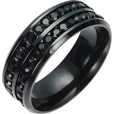 HARAHU Пръстен KE-17005 - Черен / 52mm KP17005
