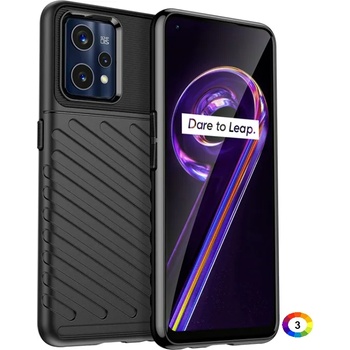 Image 1 of OPPO Realme 9 Pro+ Удароустойчив Twill Texture Калъф и Протектор