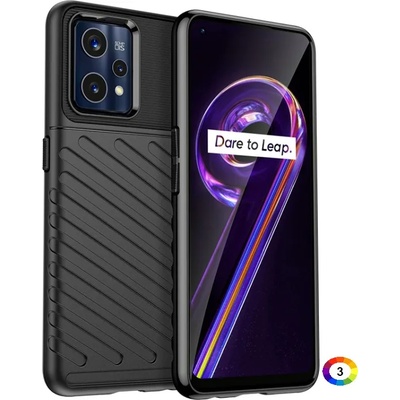 OPPO Realme 9 Pro+ Удароустойчив Twill Texture Калъф и Протектор