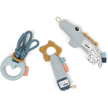 Done by deer Дрънкалки Tiny сини 3 бр (4313592)