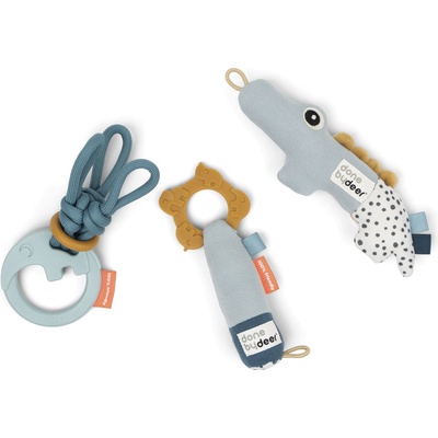 Done by deer Дрънкалки Tiny сини 3 бр (4313592)