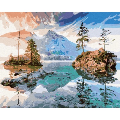 Zuty Malování podle čísel JEZERO HINTERSEE V NĚMECKU