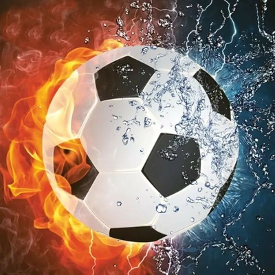 DAISY SDOG 016801 Football On Fire & Water servítky 3V 20ks 33x33cm
