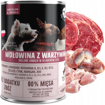 PetRepublic Adult kúsky v omáčke s hovädzím mäsom a zeleninou 400 g